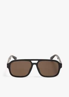 Солнцезащитные очки Gucci Aviator Frame, черный