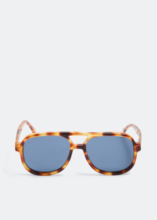 Солнцезащитные очки Sestini Undici Aviator, коричневый