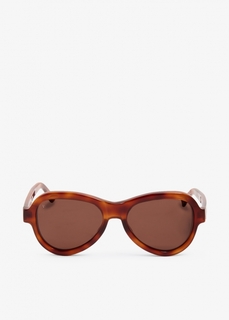 Солнцезащитные очки Sestini Otto Ski Aviator, коричневый