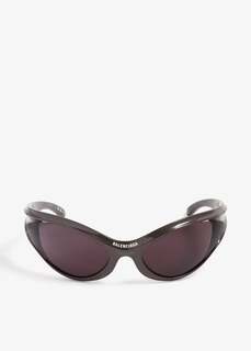 Солнцезащитные очки Balenciaga Dynamo Round, коричневый