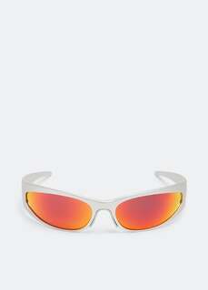 Солнцезащитные очки Balenciaga Reverse Xpander 2.0 Rectangle, серебряный