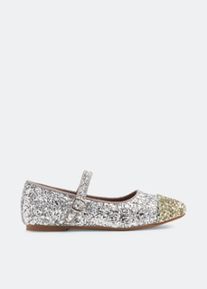 Балетки Age Of Innocence Bebe Glitter Ballerinas, серебряный