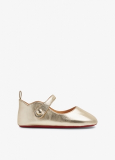 Балетки Christian Louboutin Baby Love Chick, золотой