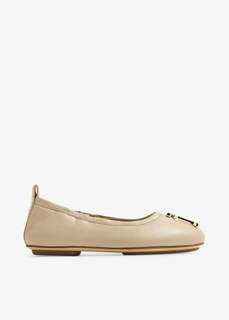 Балетки Burberry Mini Laura Ballerinas, бежевый