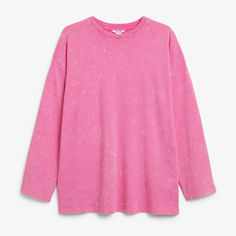 Футболка Monki Classic Long Sleeve, розовый