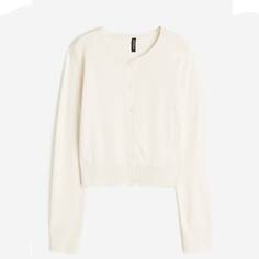 Кардиган H&amp;M Fine-knit, светло-бежевый H&M