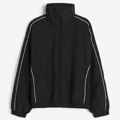 Куртка H&amp;M Nylon Windbreaker, черный H&M