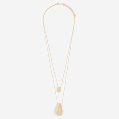 Цепочка H&amp;M Double-strand Pendant, золотистый H&M