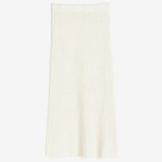 Юбка H&amp;M Rib-knit, кремовый H&M