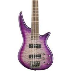 Электрическая бас-гитара Jackson JS3QV Spectra, 5-струнная (с лавровым грифом), Purple Phaze 2919914592