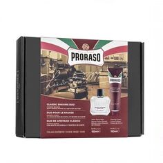 Proraso Classic Shaving Duo Red набор: крем для бритья, 150 мл + лосьон после бритья, 100 мл