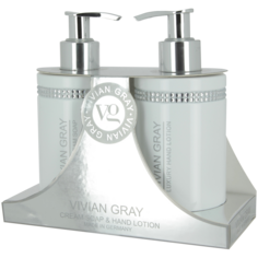 Vivian Gray White Crystal набор: жидкое мыло, 250 мл + лосьон для рук, 250 мл
