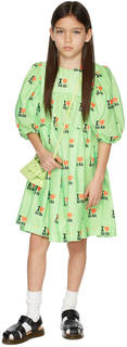Детское зеленое платье \I Love Haha\&quot;&quot; CRLNBSMNS