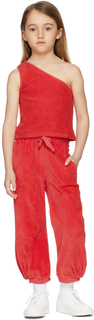Детские красные бархатные брюки для отдыха Longlivethequeen