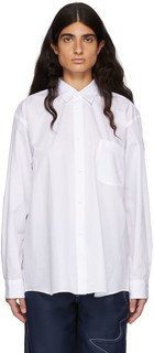 Белая рубашка из хлопкового поплина Comme des Garçons Shirt