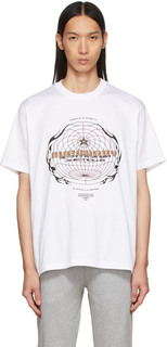 Белая футболка с принтом Globe Burberry