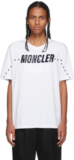 7 Белая футболка большого размера Moncler FRGMT Hiroshi Fujiwara Moncler Genius