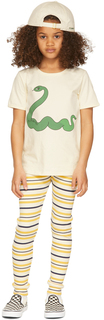 Детская футболка со змеиным принтом Off-White Mini Rodini