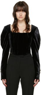 SSENSE Эксклюзивная черная блуза Chantal Maiden Name
