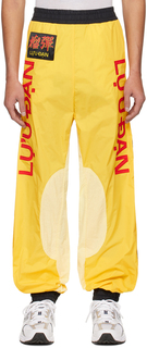 Желтые брюки для отдыха с нашивками LU&apos;U DAN