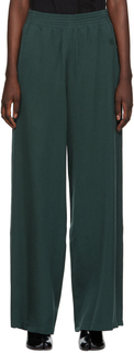Зеленые брюки для отдыха с вышивкой MM6 Maison Margiela