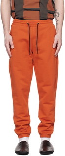 Оранжевые брюки Lounge с брызгами краски Paul Smith