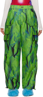 Зеленые брюки карго AGR