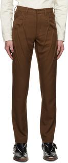 SSENSE Эксклюзивные коричневые брюки Juntae Kim