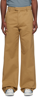 Светло-коричневые рабочие брюки свободного кроя AMIRI