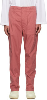 Розовые укороченные брюки Engineered Garments