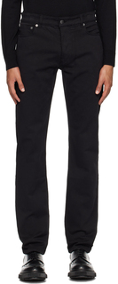 Черные брюки с пятью карманами Sunspel