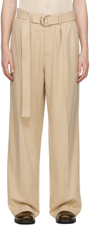 Серо-коричневые брюки Bento Nanushka
