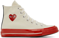 Высокие кроссовки Off-White Converse Edition Chuck 70 Comme des Garçons Play