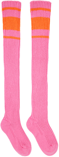 Розовые носки в полоску Marni