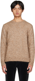 Коричневый свитер с изображением Итана Massimo Alba