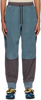 Сине-серые спортивные штаны с цветными блоками JW Anderson