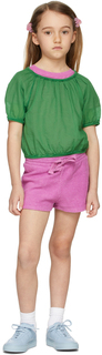 Детская зеленая блузка с воздушными шарами Longlivethequeen