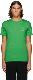 2 Зеленая футболка Moncler 1952 с двойным логотипом Moncler Genius