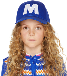 Детская синяя кепка с логотипом Marni