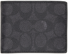 Серый тонкий бумажник Billfold Coach 1941