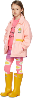 Детская куртка с розовым цветком Mini Rodini