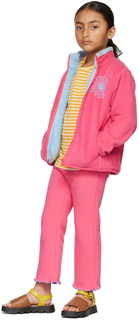 Детская розовая флисовая куртка Mardi Mercredi Les Petits