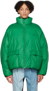 Зеленая куртка-пуховик Mestan ADER error