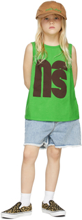 Детский зеленый жилет с логотипом Main Story