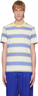 Набор из трех футболок в синюю и желтую полоску Marni