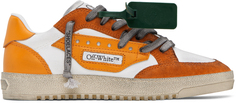 Оранжево-белые кроссовки 5.0 Off-White
