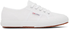 Детские белые классические кроссовки Superga