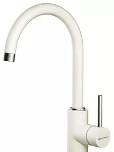 Смеситель для кухни белый Omoikiri Shinagawa-WH
