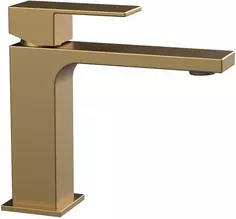 Смеситель для раковины без донного клапана Vincea Cube VBF-1C01BG