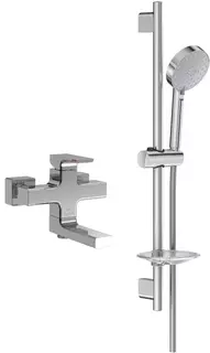 Смеситель для ванны Jacob Delafon Strayt E45370-CP + E99898RU-CP